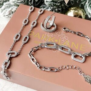 Park Lane December “Iceluxe” Sparkle Box Silver Jewelry Set